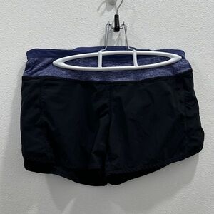 Lululemon Run Speed Women's Black Shorts size 6 lined